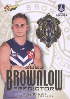 2023 Select AFL Footy Stars - Brownlow Predictor Gold #BPG27 Will Brodie Front